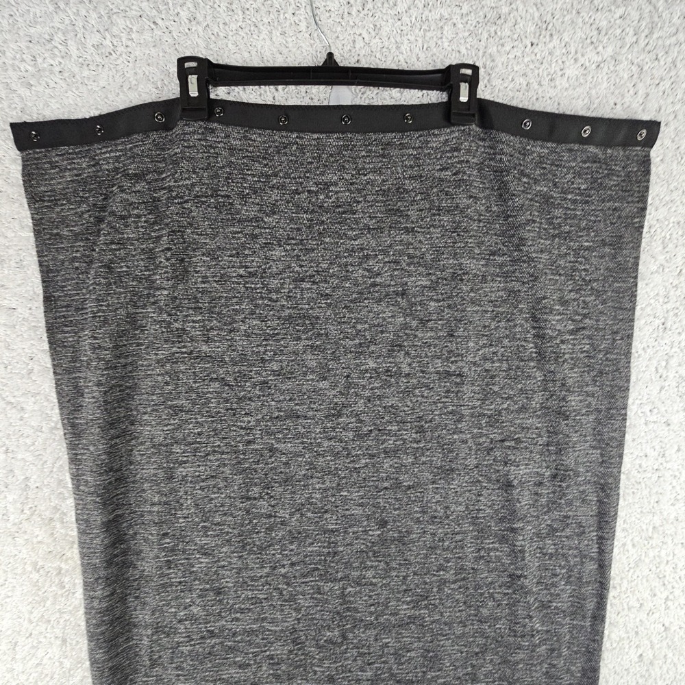 Lululemon Vinyasa Scarf Gray Black Snap Buttons